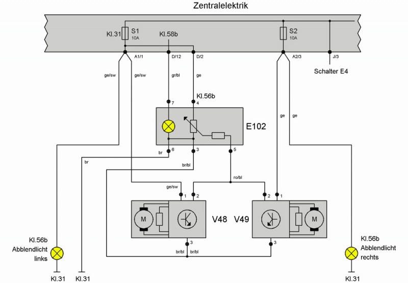 Schaltplan Golf 1 Cabrio - Wiring Diagram